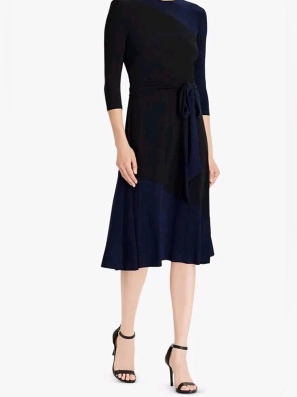 Ralph Lauren Two Tone Midi Dress